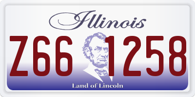 IL license plate Z661258