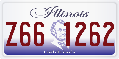IL license plate Z661262