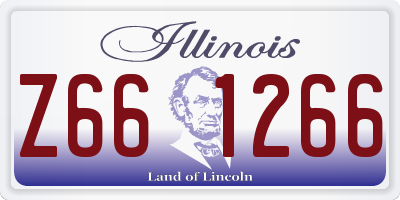 IL license plate Z661266