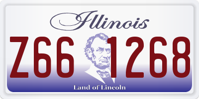 IL license plate Z661268
