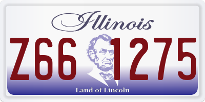 IL license plate Z661275