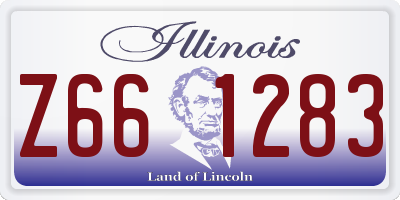 IL license plate Z661283