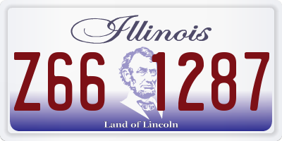 IL license plate Z661287