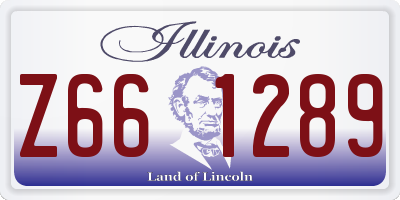 IL license plate Z661289