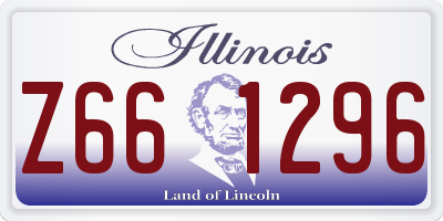 IL license plate Z661296