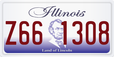 IL license plate Z661308