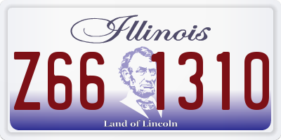 IL license plate Z661310