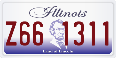 IL license plate Z661311
