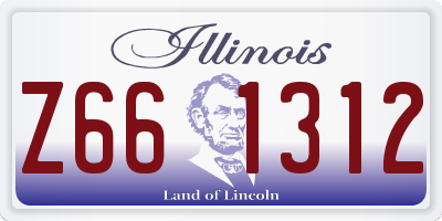 IL license plate Z661312