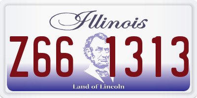 IL license plate Z661313
