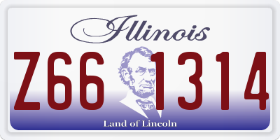 IL license plate Z661314