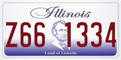 IL license plate Z661334