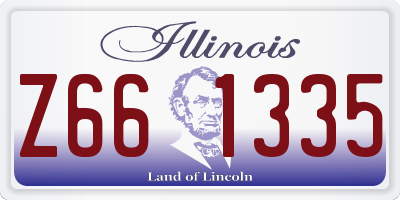 IL license plate Z661335
