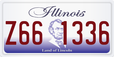 IL license plate Z661336