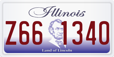 IL license plate Z661340
