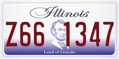 IL license plate Z661347
