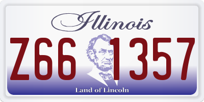 IL license plate Z661357