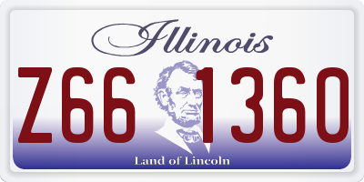 IL license plate Z661360