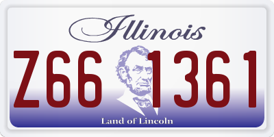 IL license plate Z661361