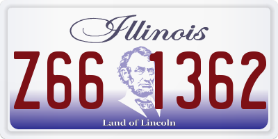 IL license plate Z661362