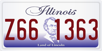 IL license plate Z661363