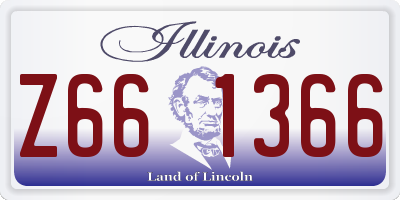 IL license plate Z661366