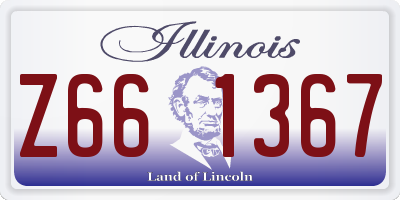 IL license plate Z661367