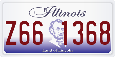 IL license plate Z661368