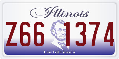 IL license plate Z661374