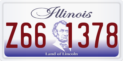 IL license plate Z661378