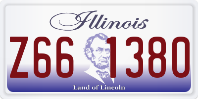 IL license plate Z661380