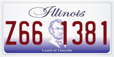 IL license plate Z661381