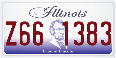 IL license plate Z661383
