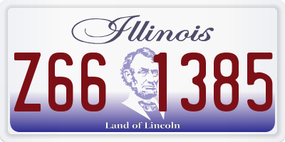 IL license plate Z661385