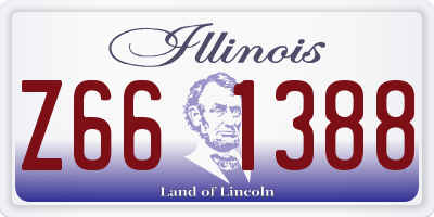 IL license plate Z661388