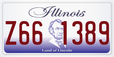 IL license plate Z661389