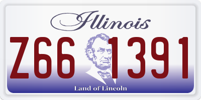 IL license plate Z661391