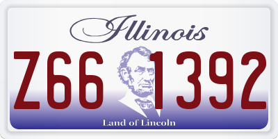 IL license plate Z661392