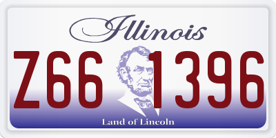 IL license plate Z661396