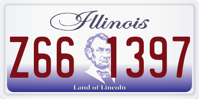 IL license plate Z661397