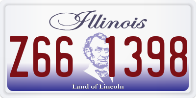 IL license plate Z661398