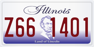 IL license plate Z661401