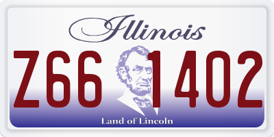 IL license plate Z661402