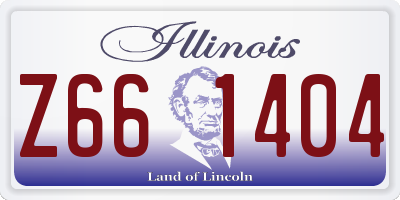 IL license plate Z661404