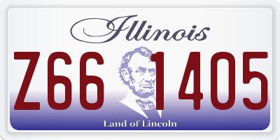 IL license plate Z661405