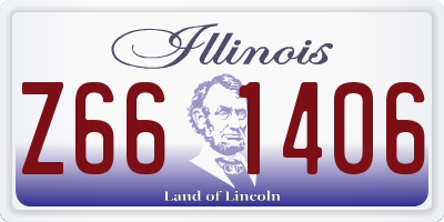 IL license plate Z661406