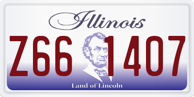 IL license plate Z661407