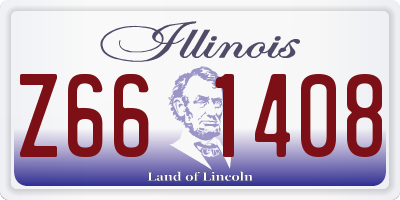 IL license plate Z661408