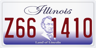 IL license plate Z661410