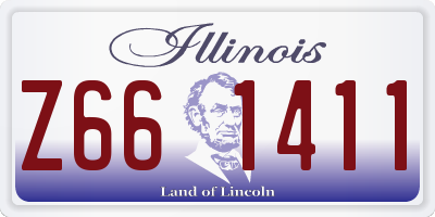 IL license plate Z661411